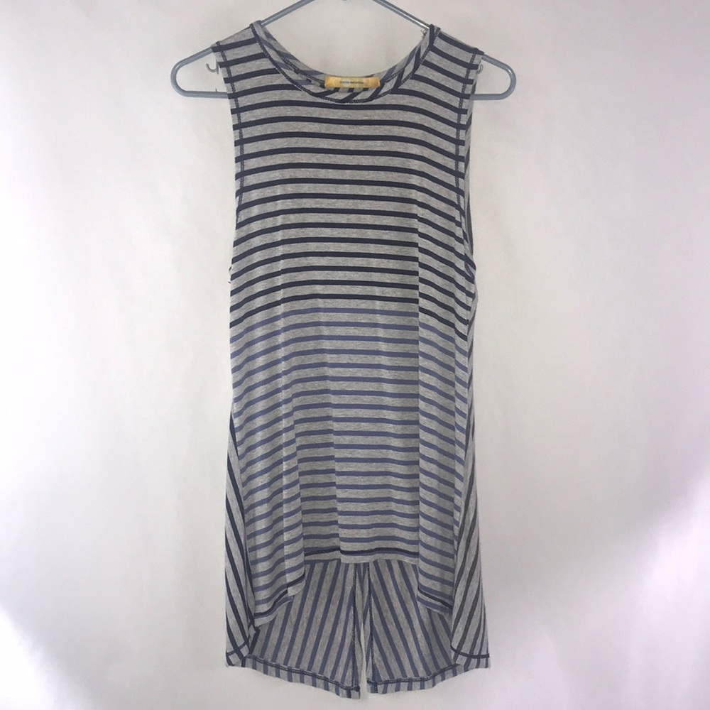Cotton Innovation Hi Lo Stripe Top